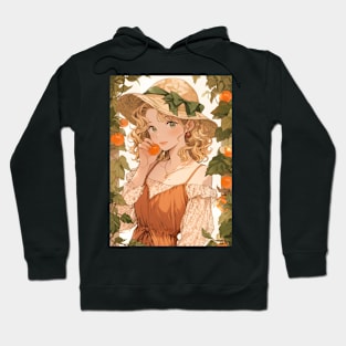 Cute anime girl Clementine Lover Cute Anime Garden Hoodie